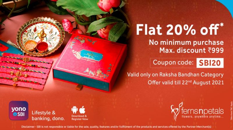 SBI customers can get BUMPER discount up to 70% on Rakhi gifts by using THIS CODE, extra 20% OFF for YONO users see how