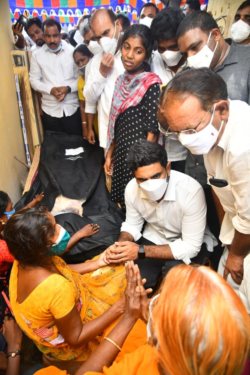 TDP Leader Nara lokesh Consults Ramyas Family Members