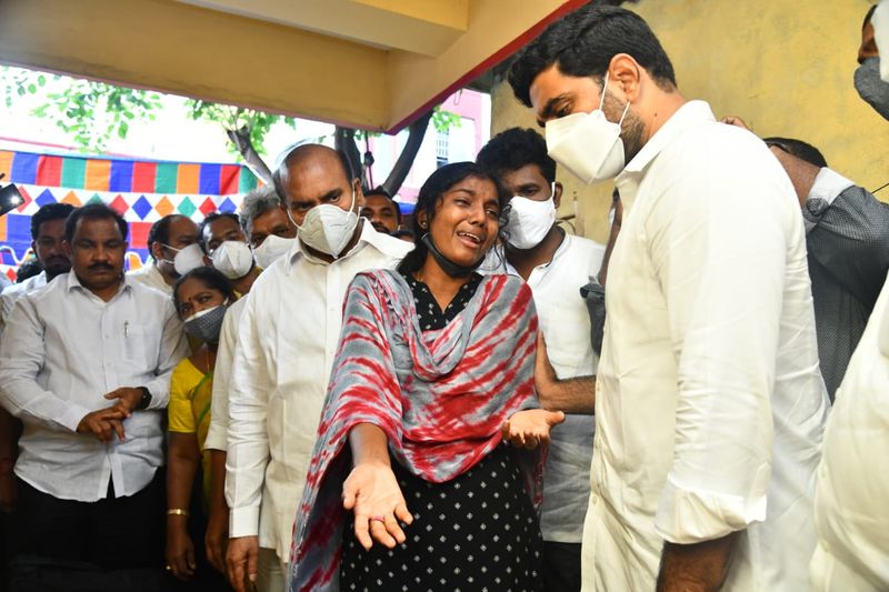 TDP Leader Nara lokesh Consults Ramyas Family Members