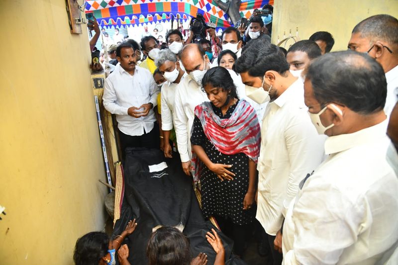 TDP Leader Nara lokesh Consults Ramyas Family Members