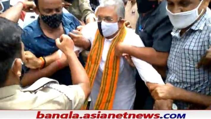 Police arrested BJP Leader Dilip Ghosh Suvendu Adhikari due to performing Paschimbanga Banchao Dibas RTB Police arrested BJP Leader Dilip Ghosh Suvendu Adhikari due to performing Paschimbanga Banchao Dibas RTB
