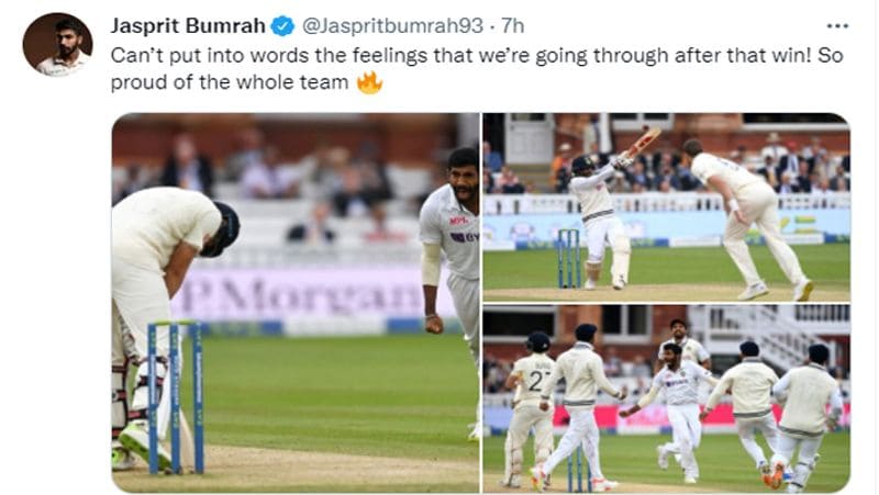 Virat Kohli to Mohammed Shami, Indian cricket team reaction after beat England in Lords Test spb