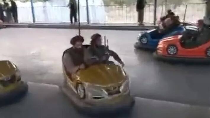 Taliban fighters seen having fun after the occupation of Afghanistan Taliban fighters seen having fun after the occupation of Afghanistan