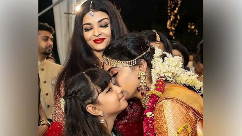 Aishwarya Rai with Abhishek and Aaradhya at cousin wedding