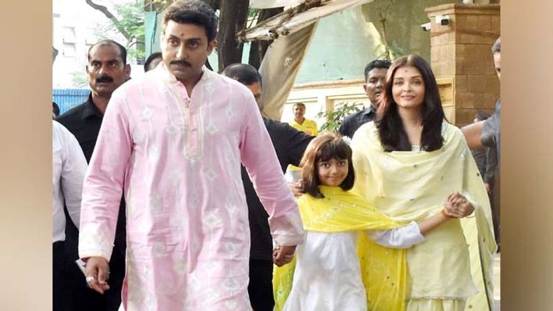 Aishwarya Rai with Abhishek and Aaradhya at cousin wedding