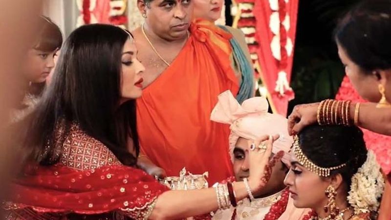 Aishwarya Rai with Abhishek and Aaradhya at cousin wedding