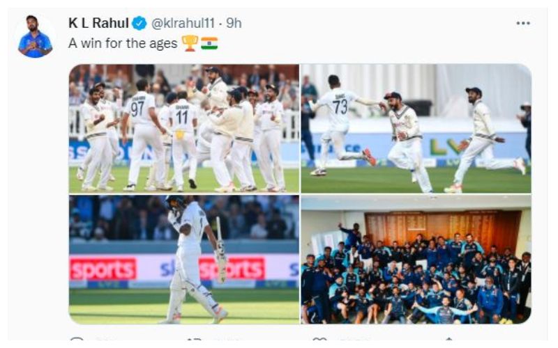 Virat Kohli to Mohammed Shami, Indian cricket team reaction after beat England in Lords Test spb