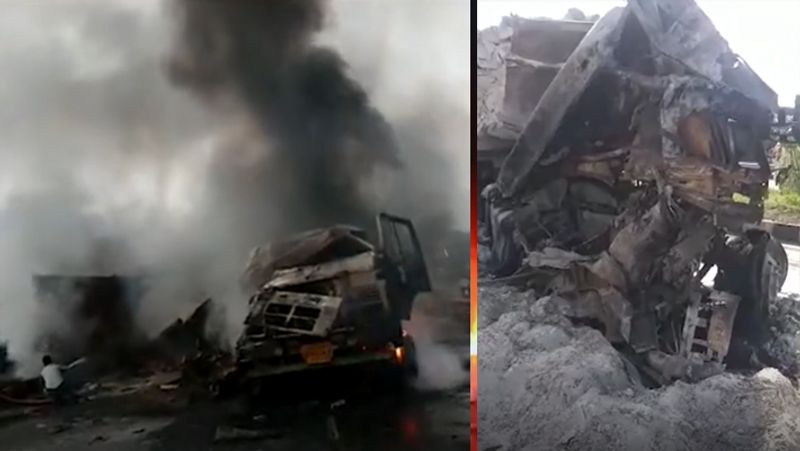 Rajasthan 4 people died in an accident in Ajmer after two trucks collided with each other