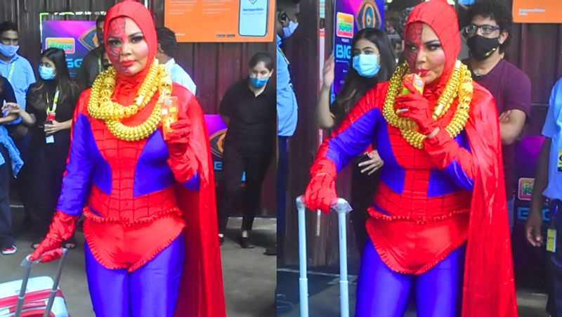 After Kangana Ranaut Kajol daughter Nysa Spotted in bold dress, Rakhi Sawant becomes Spider Man