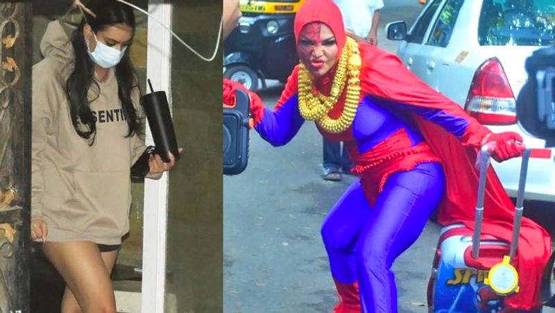 After Kangana Ranaut Kajol daughter Nysa Spotted in bold dress, Rakhi Sawant becomes Spider Man