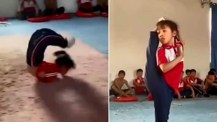 Little girl's incredible gymnastics routine amazes internet; Watch viral video-tgy Little girl's incredible gymnastics routine amazes internet; Watch viral video-tgy