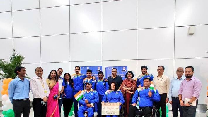 Indian Contingent reached Tokyo for Paralympics 2021 Competitions Indian Contingent reached Tokyo for Paralympics 2021 Competitions