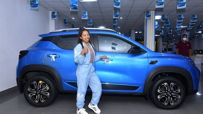 Auto Mirabai Chanu now owns the Renault Kiger-VPN Auto Mirabai Chanu now owns the Renault Kiger-VPN