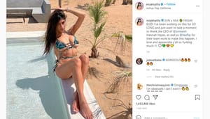 Former porn star Mia Khalifa turns swimwear designer; shares some bikini  pictures on Instagram