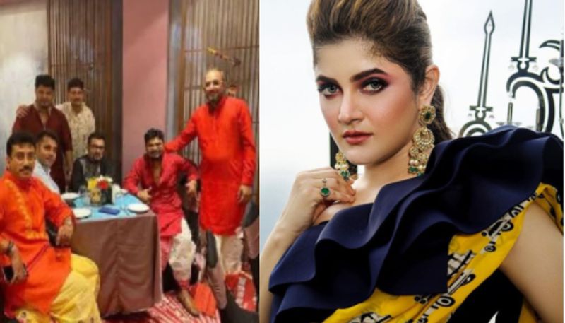 Srabanti Chatterjee and her rumoured boyfriend abhirup nag choudhury s party picture goes viral on social media BRD