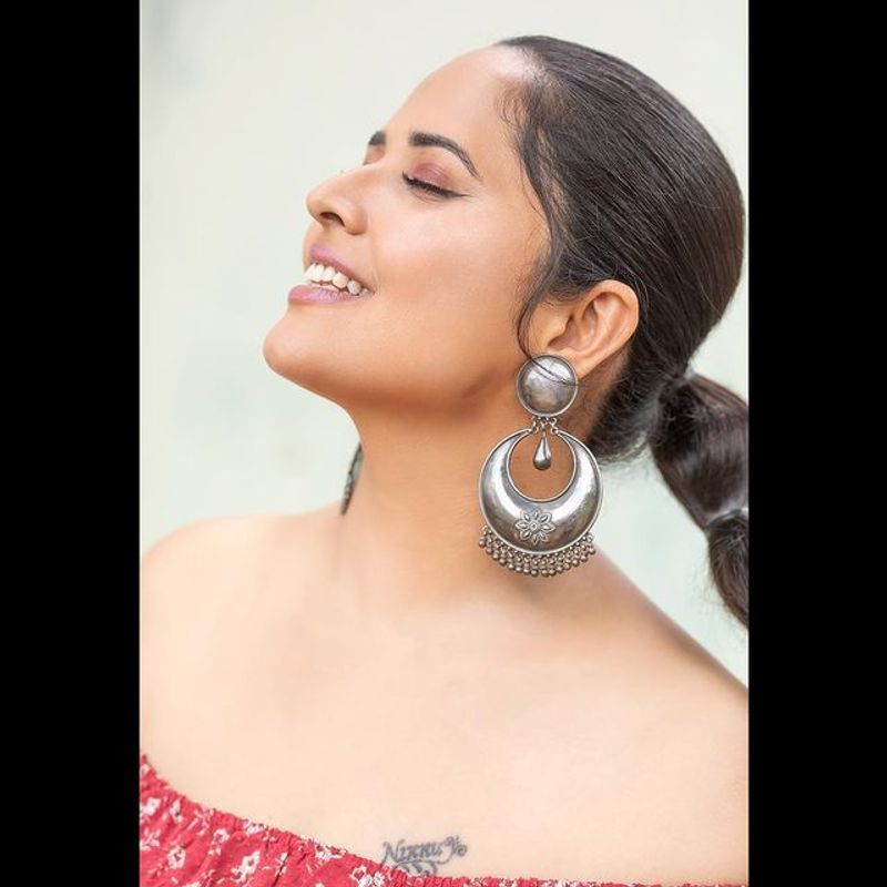Anasuya Bharadwaj Latest red dress photos