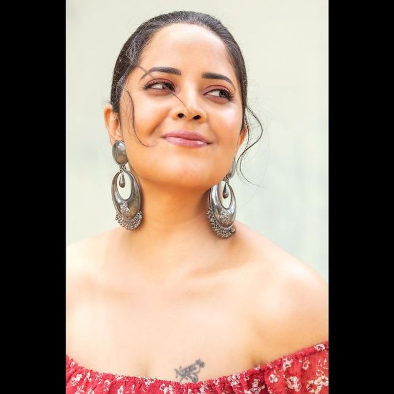 Anasuya Bharadwaj Latest red dress photos