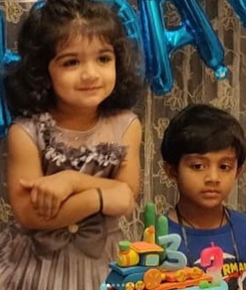 Kannada Anu Prabhakar Raghu Mukherjee daughter Nandana turns 3 years vcs