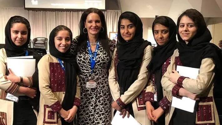 US woman rescues the all-girls Afghan robotics team, hailed as a 'superwoman' ALB US woman rescues the all-girls Afghan robotics team, hailed as a 'superwoman' ALB