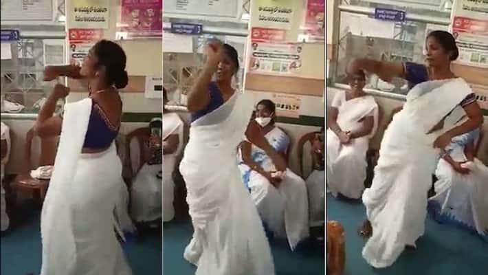 viral video : nurse dance to the bullet bandi song in karimnagar PHC, memo issued viral video : nurse dance to the bullet bandi song in karimnagar PHC, memo issued