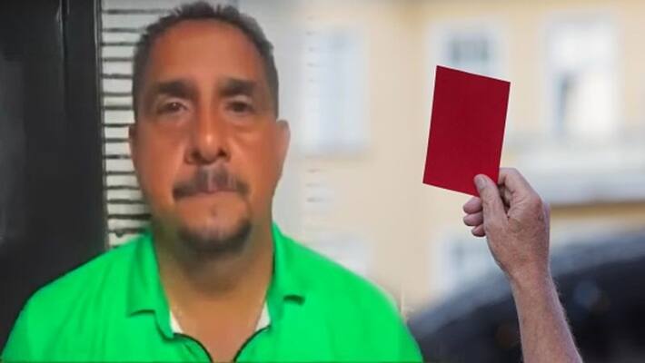 UsA referee pulls out gun on red-carded footballer, shoots towards fans, arrested ALB UsA referee pulls out gun on red-carded footballer, shoots towards fans, arrested ALB