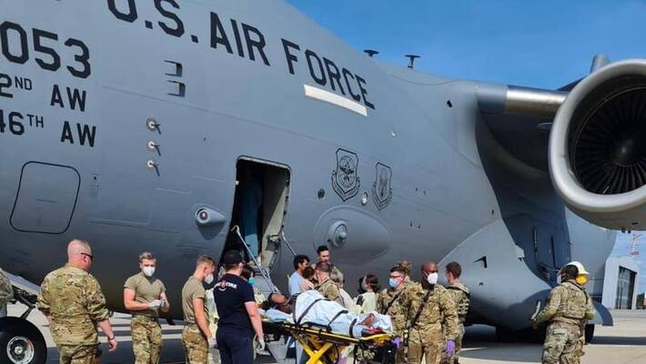 Afghanistan woman gives birth to a baby girl on a US military plane in America Airbase Germany ckm Afghanistan woman gives birth to a baby girl on a US military plane in America Airbase Germany ckm