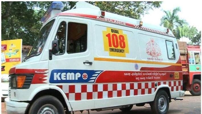 Ambulance accident in Thiruvananthapuram Ambulance accident in Thiruvananthapuram