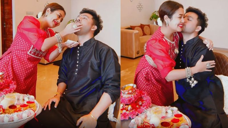 Rakshabandhan see the rakhi celebration of Neha Kakkar with her brother and family