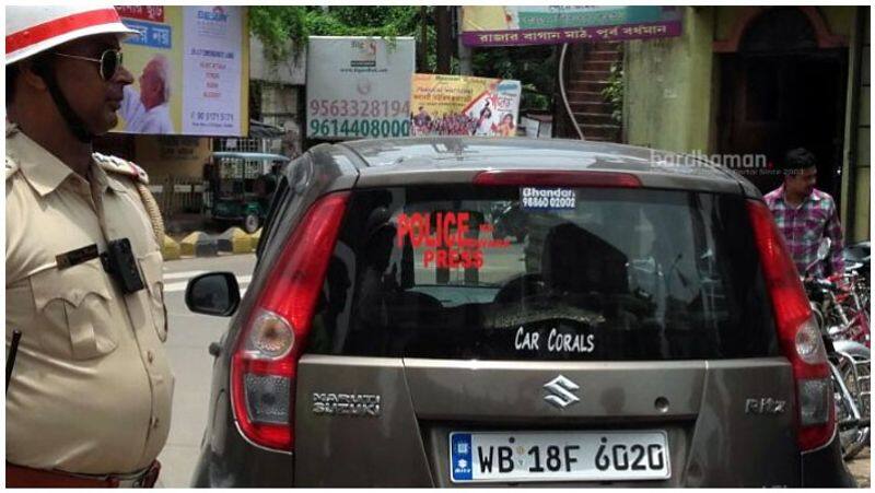 PRESS lawyer seize vehicles with police stickers ... Police issue strict order ..!