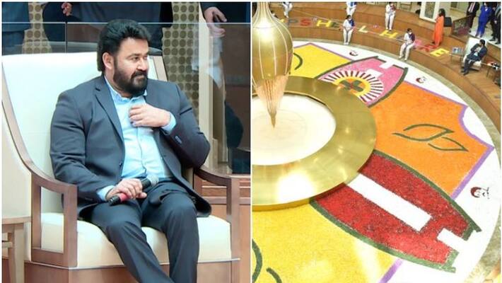 Mohanlal meets nurses in UAE Mohanlal meets nurses in UAE