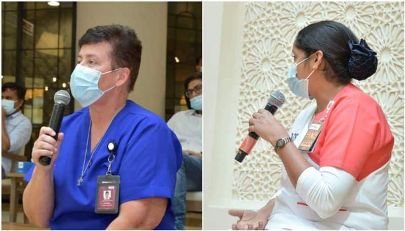 Mohanlal meets nurses in UAE