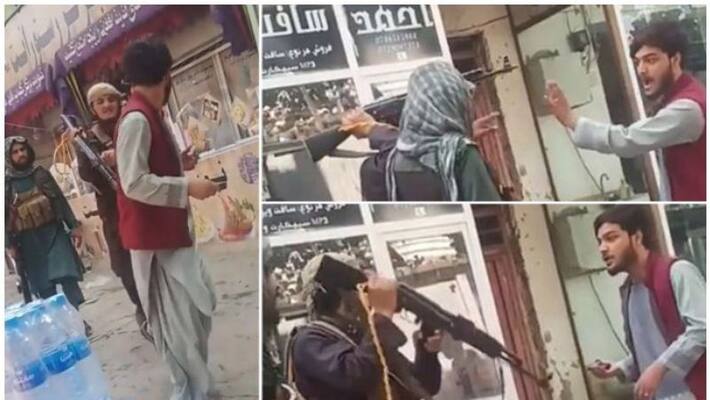 Taliban hits youth with assault rifle for playing music on mobile phone Taliban hits youth with assault rifle for playing music on mobile phone