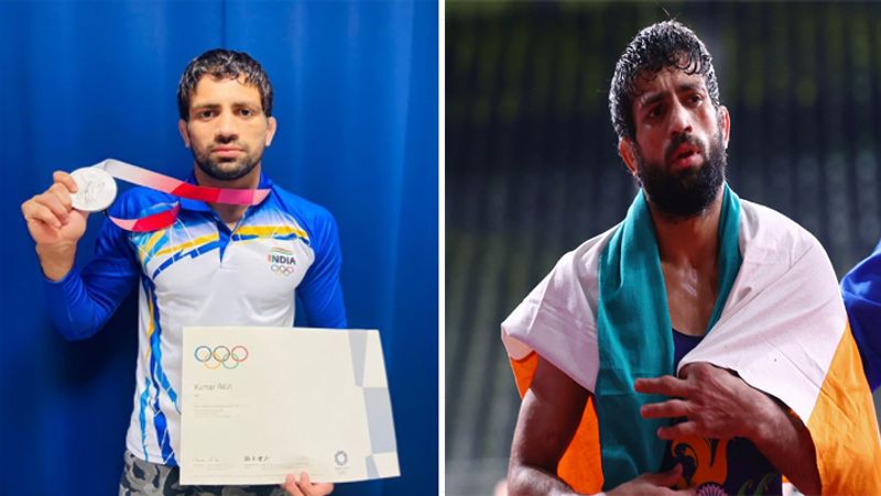 Olympic silver medalist Ravi Dahiya Doing Shiv abhishek after his win in tokyo olympics, see pictures
