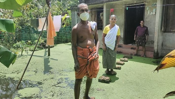 Elderly couple unable to get out due to flooding Elderly couple unable to get out due to flooding