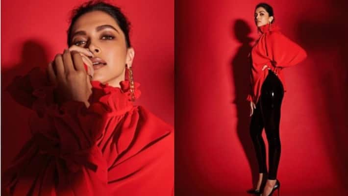 Deepika Padukone paints the town red in a top Deepika Padukone paints the town red in a top