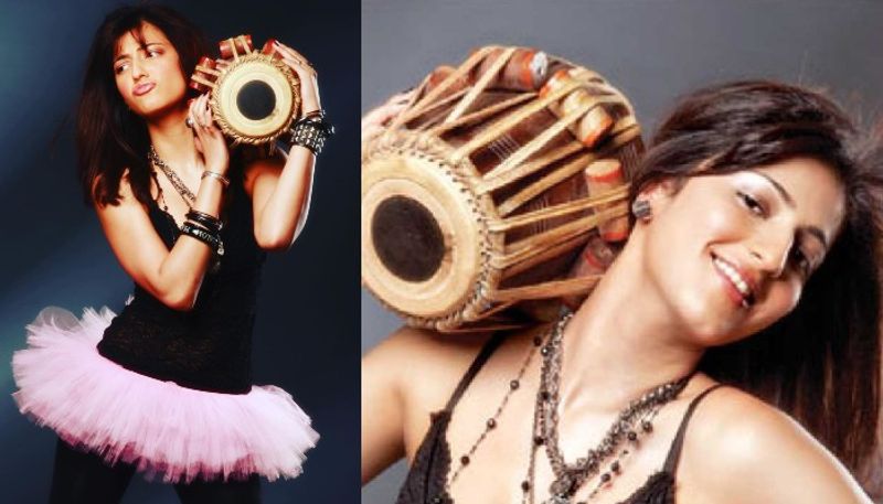 shruti haasan share rare pics with dhol her desire found that time