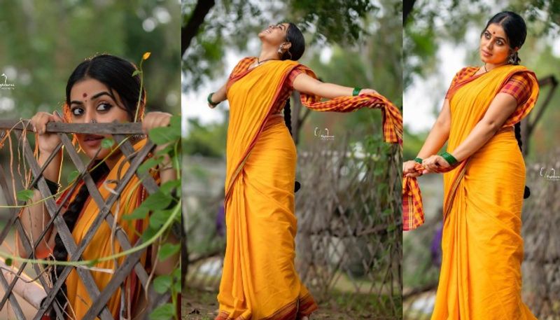 dhee poorna vintage look mind block teases with her naughty poses