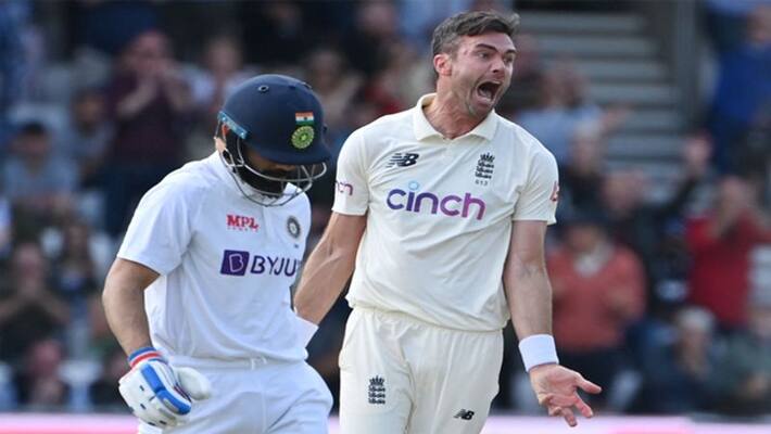 James Anderson's Animated Celebration After Dismissing Virat Kohli In 3rd Test James Anderson's Animated Celebration After Dismissing Virat Kohli In 3rd Test