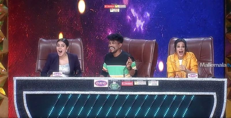 hyper aadhi questions sudheer are you virgin rashmi gets fire