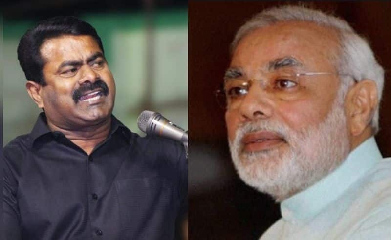 Naam Tamilar Party coordinator Seeman has accused Prime Minister Modi of selling the country to private individuals