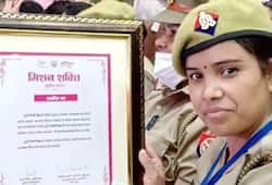 Uttar Pradesh, Firozabad lady constable honored for rescuing children from human trafficking