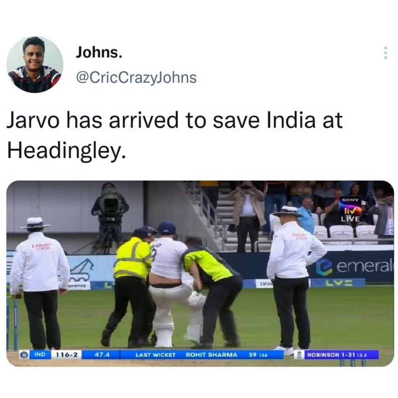 Jarvo gets huge following and Craze in social media, after second appearance in IND vs ENG