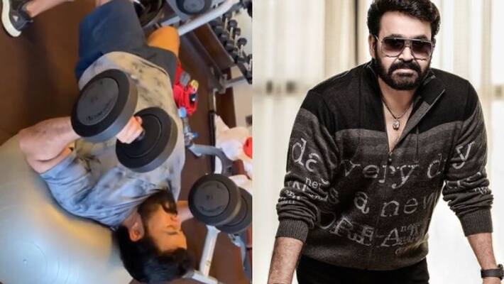 Mohanlal workout video hit on social media Mohanlal workout video hit on social media