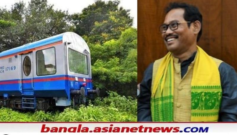 Alipurduar MP John Barla started the Vistadome train on Saturday by waving the flag RTB