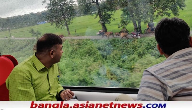 Alipurduar MP John Barla started the Vistadome train on Saturday by waving the flag RTB