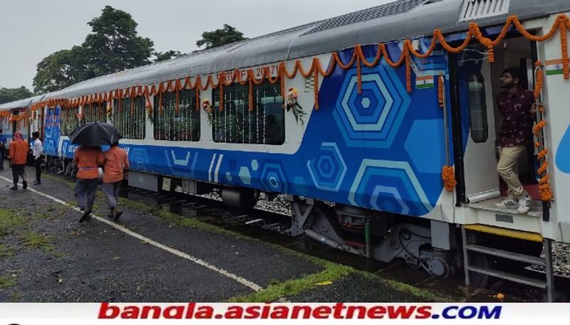 Alipurduar MP John Barla started the Vistadome train on Saturday by waving the flag RTB