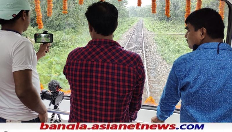 Alipurduar MP John Barla started the Vistadome train on Saturday by waving the flag RTB