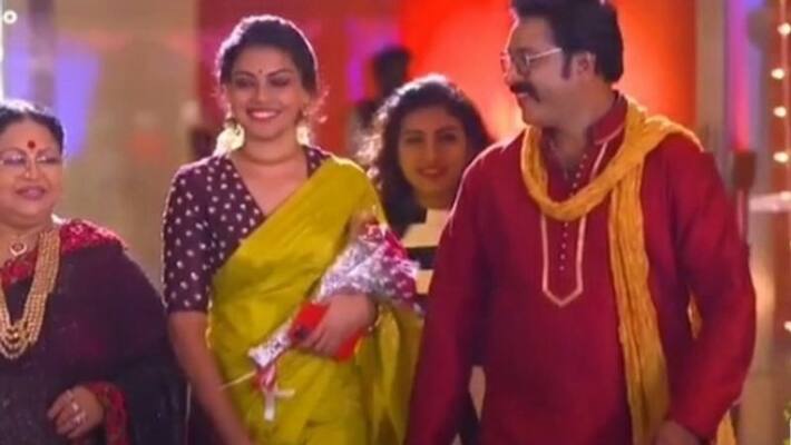Anushree made her television guest debut as a guest on zee keralam serial Mrs Hitler Anushree made her television guest debut as a guest on zee keralam serial Mrs Hitler