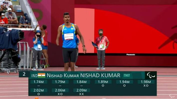 Tokyo Paralympics 2021 Indias Nishad Kumar wins silver medal in high jump Tokyo Paralympics 2021 Indias Nishad Kumar wins silver medal in high jump