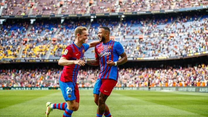 Sergi Roberto Memphis Depay scored Barcelona beat Getafe by 2 1 Sergi Roberto Memphis Depay scored Barcelona beat Getafe by 2 1